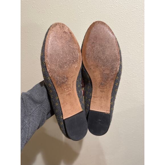 Womens Talbots  Ryan Embroidered Champagne/Cheers Gray Slip-On Flat Loafers  9.5 - Picture 5 of 7